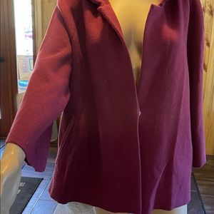 Vintage 90s Basic Editions Maroon Sweater Jacket